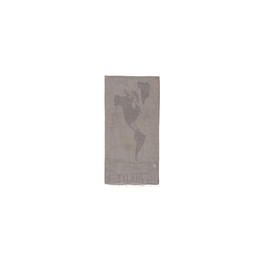 2457585 Alviero Martini Prima Classe Sciarpa Marrone Modal Cotone Donna