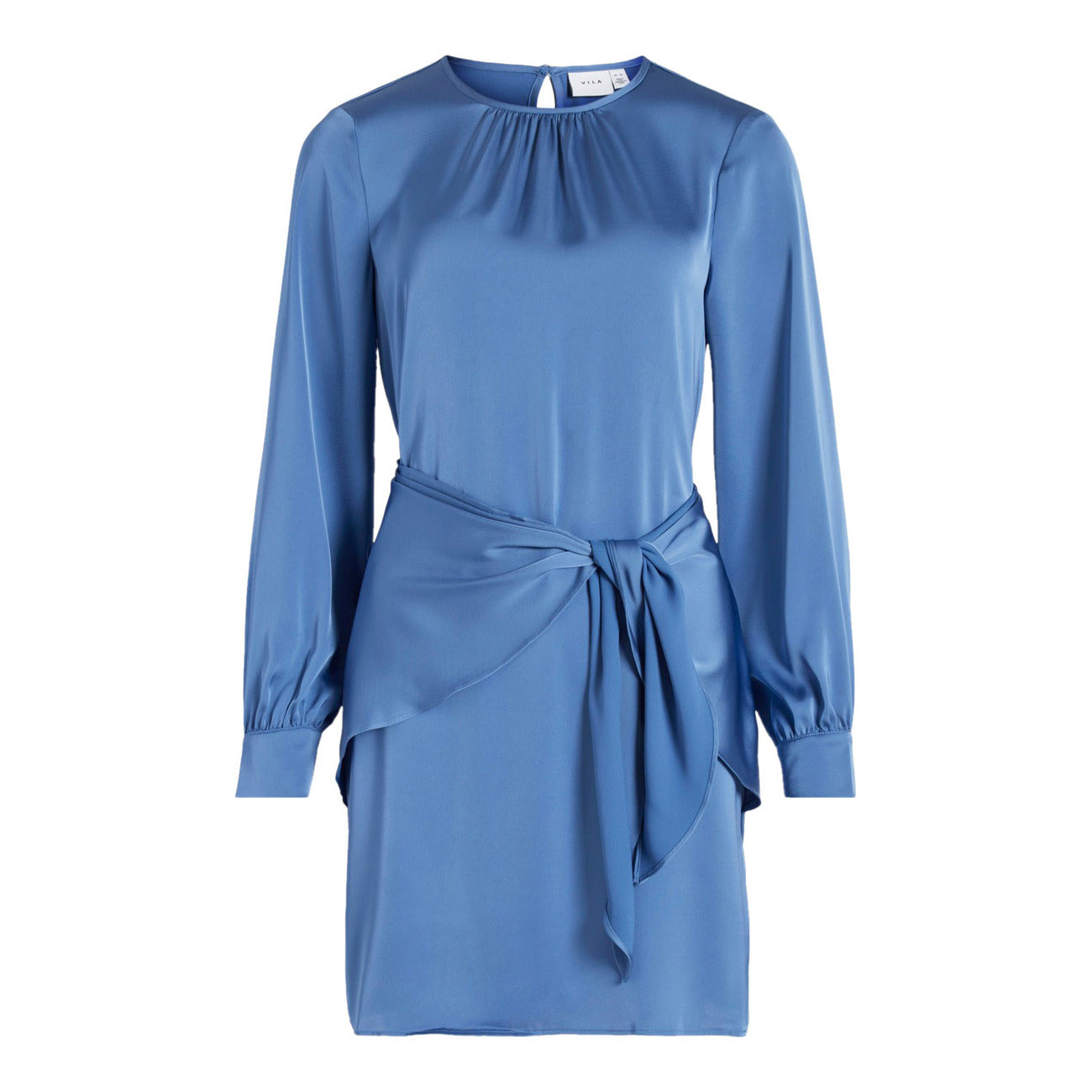 351424 Vila Clothes Abito Azzurro Corto Donna