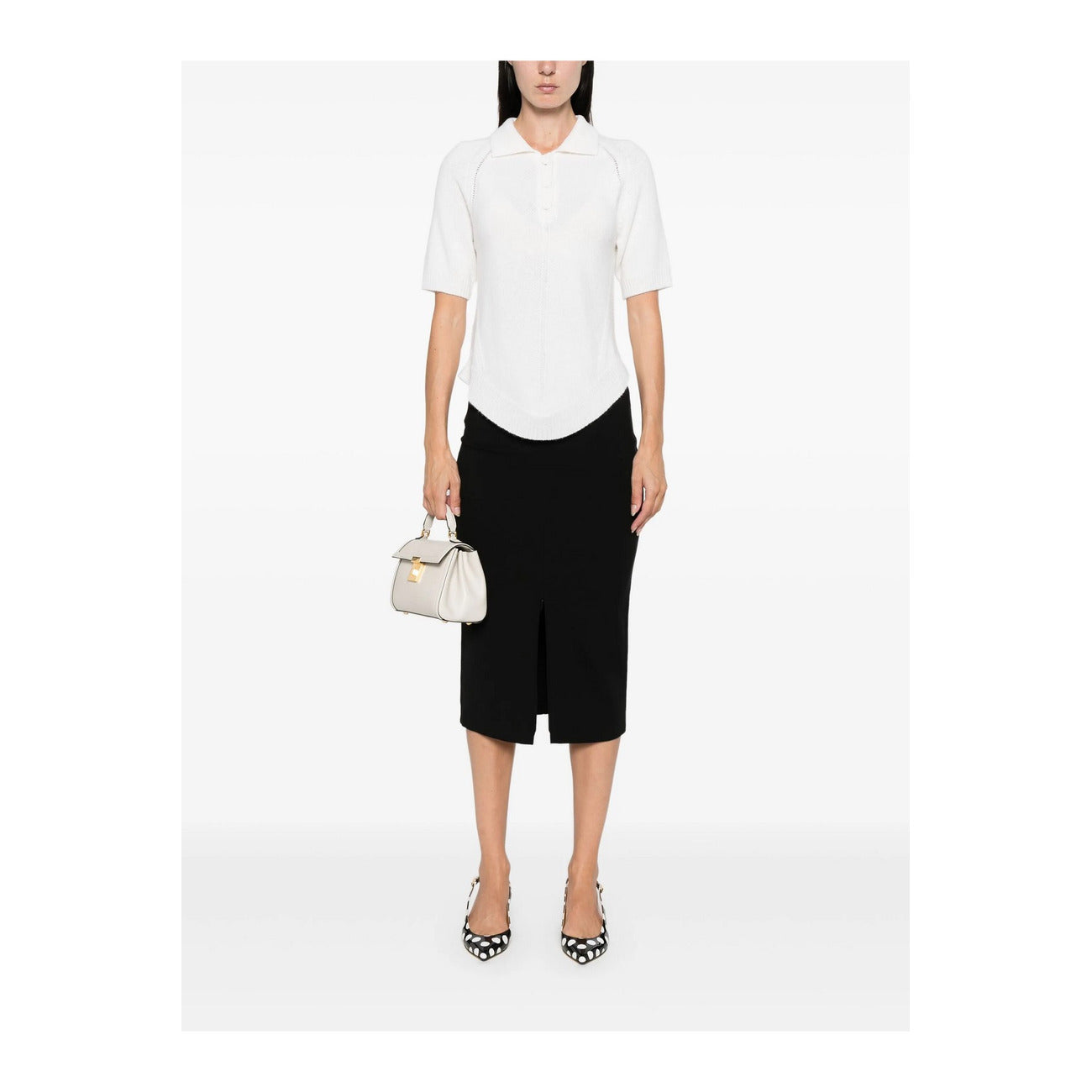 2438401 Pinko Gonna Nera Donna Viscosa 67% Elastan