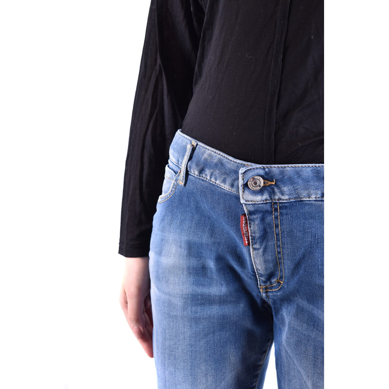 488582 Dsquared2 Jeans Blu Effetto Consumato Donna Primavera/Estate