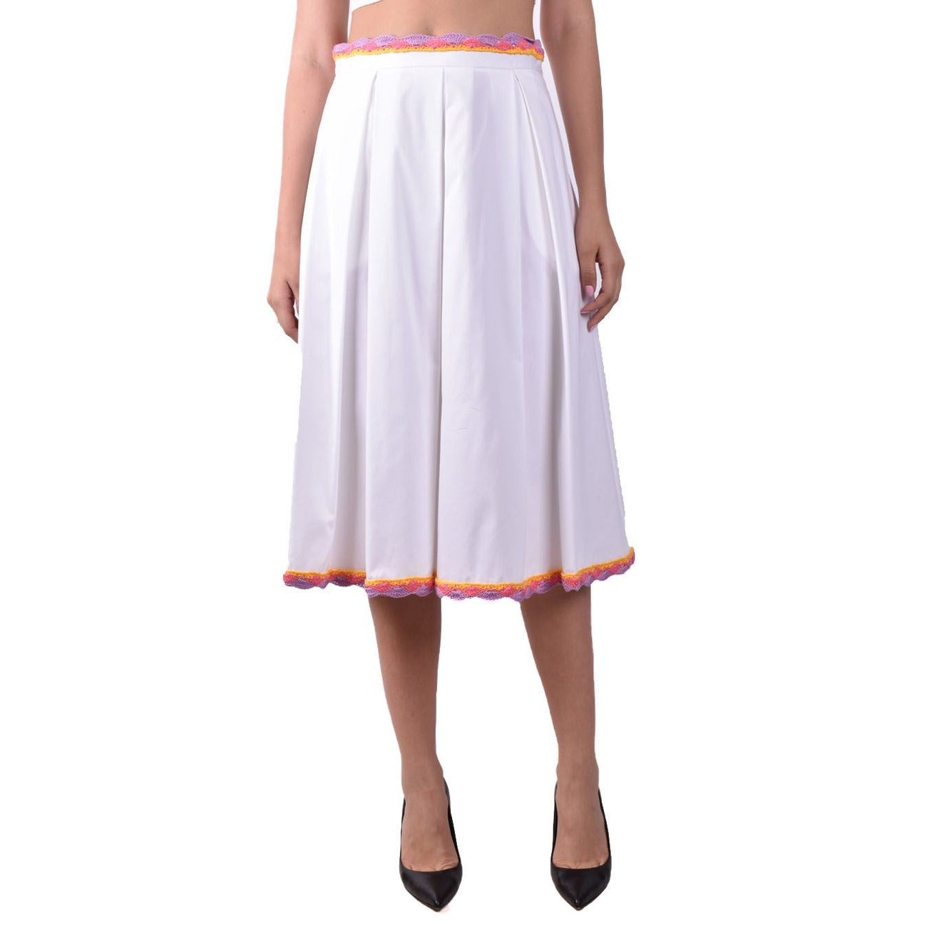 487290 Moschino Gonna Bianca Donna Primavera/Estate