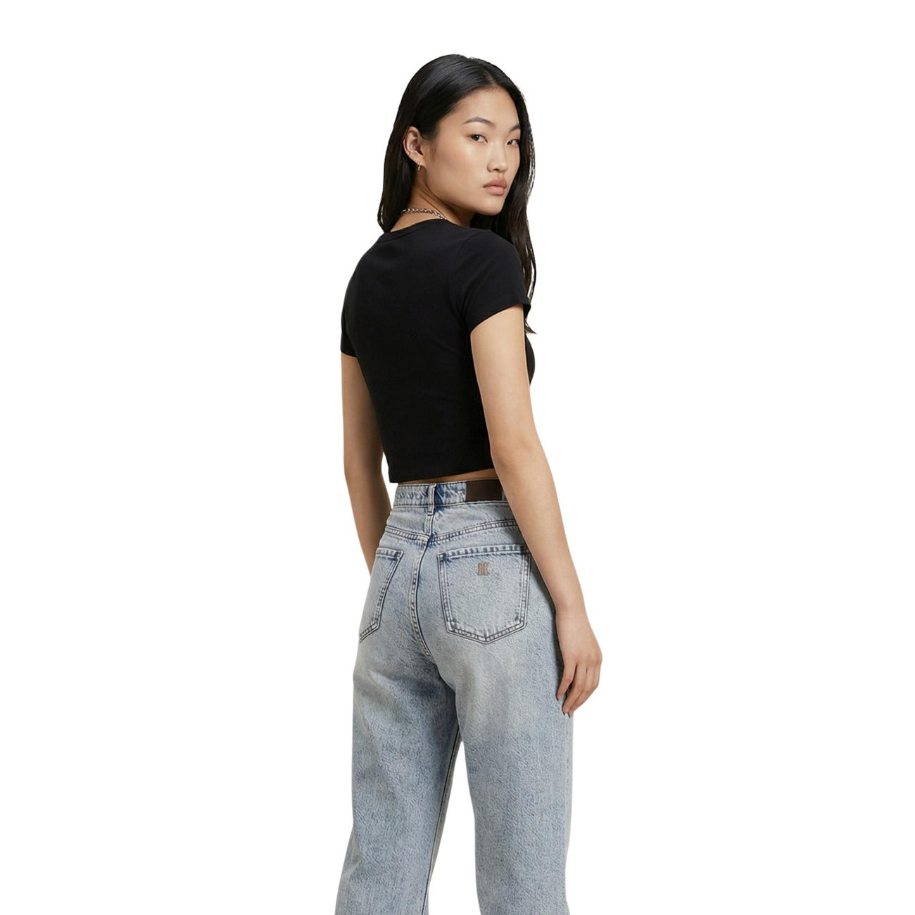 2455474 Calvin Klein Jeans T-Shirt Donna Nera Cotone