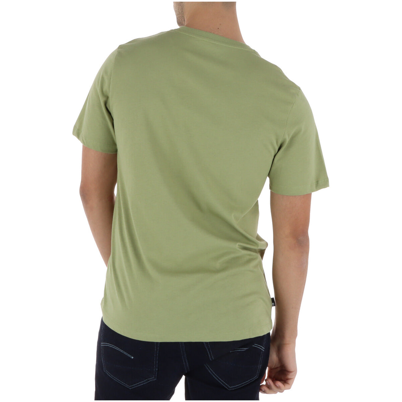 2452555 Timberland T-Shirt Verde Stampa 100% Cotone Uomo