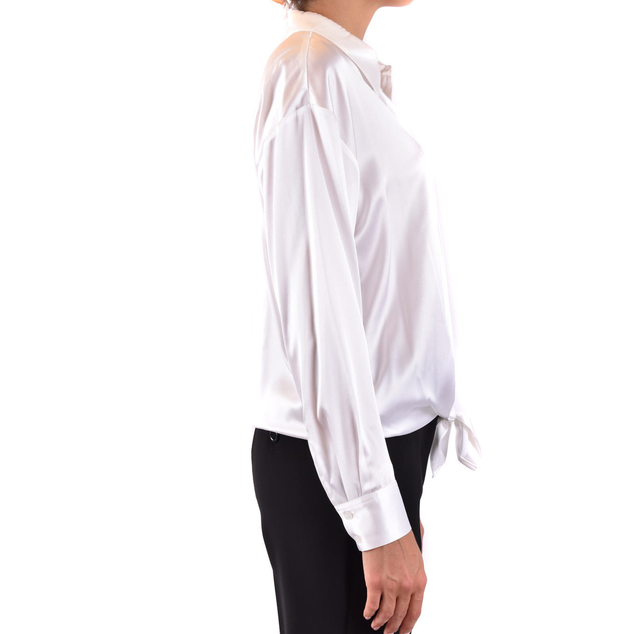 2423374 Pinko Camicia in Seta Bianca Donna
