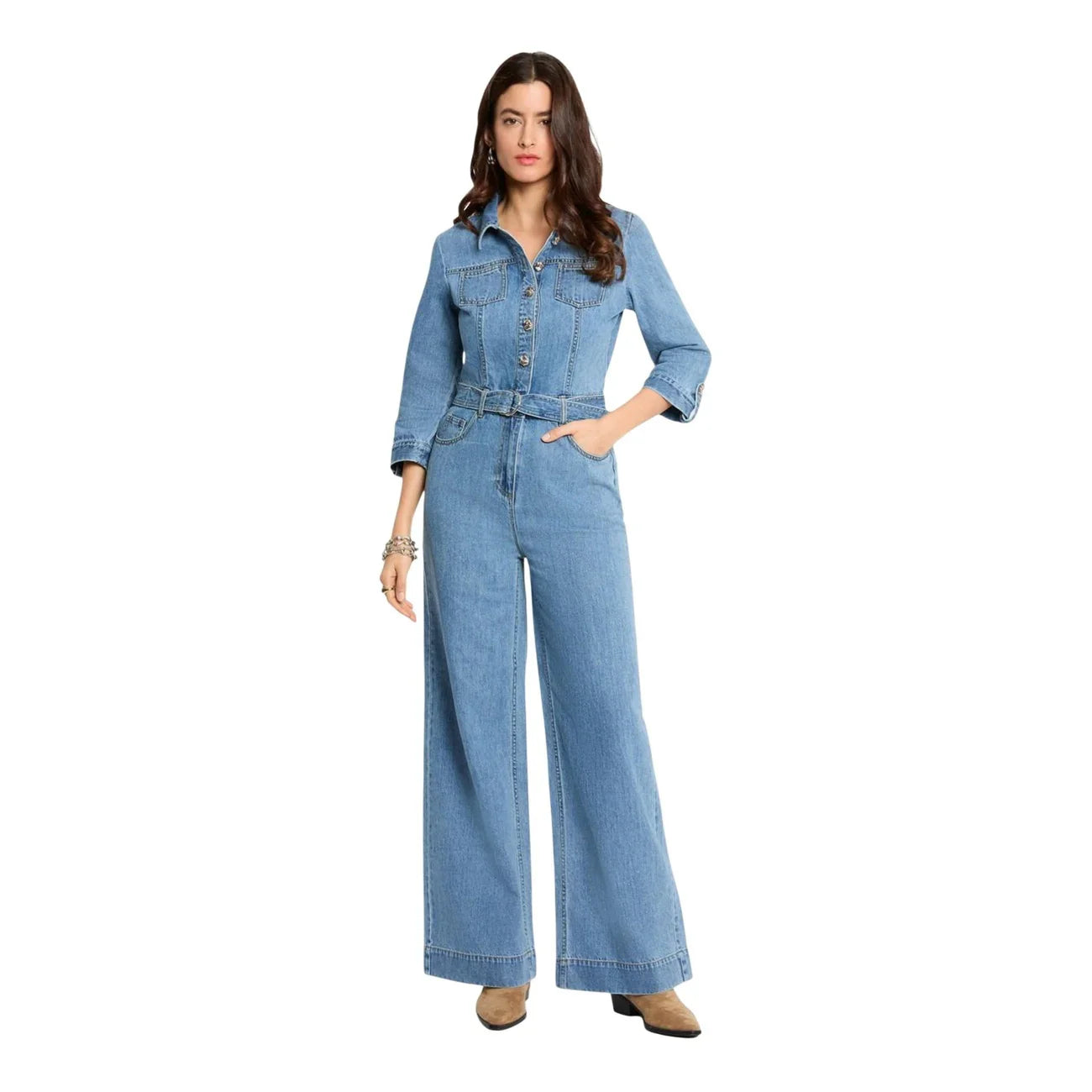 510421 Morgan De Toi Tuta Azzurra Donna Primavera/Estate