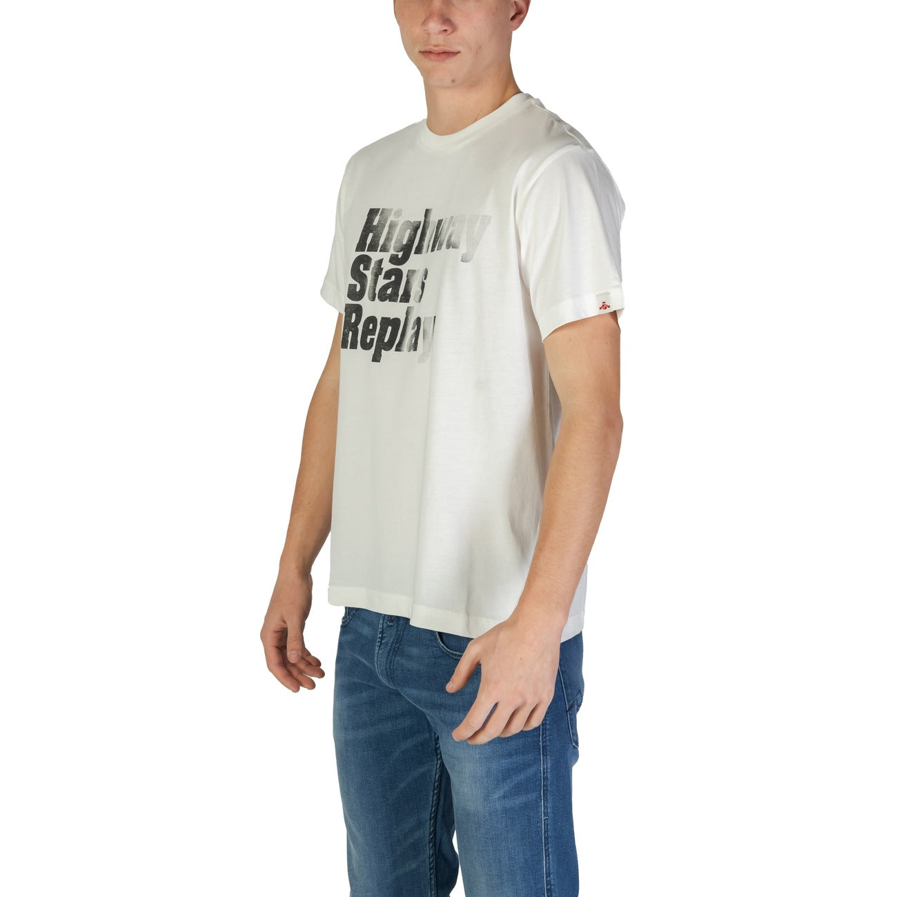 2371880 Replay T-Shirt Bianca Uomo