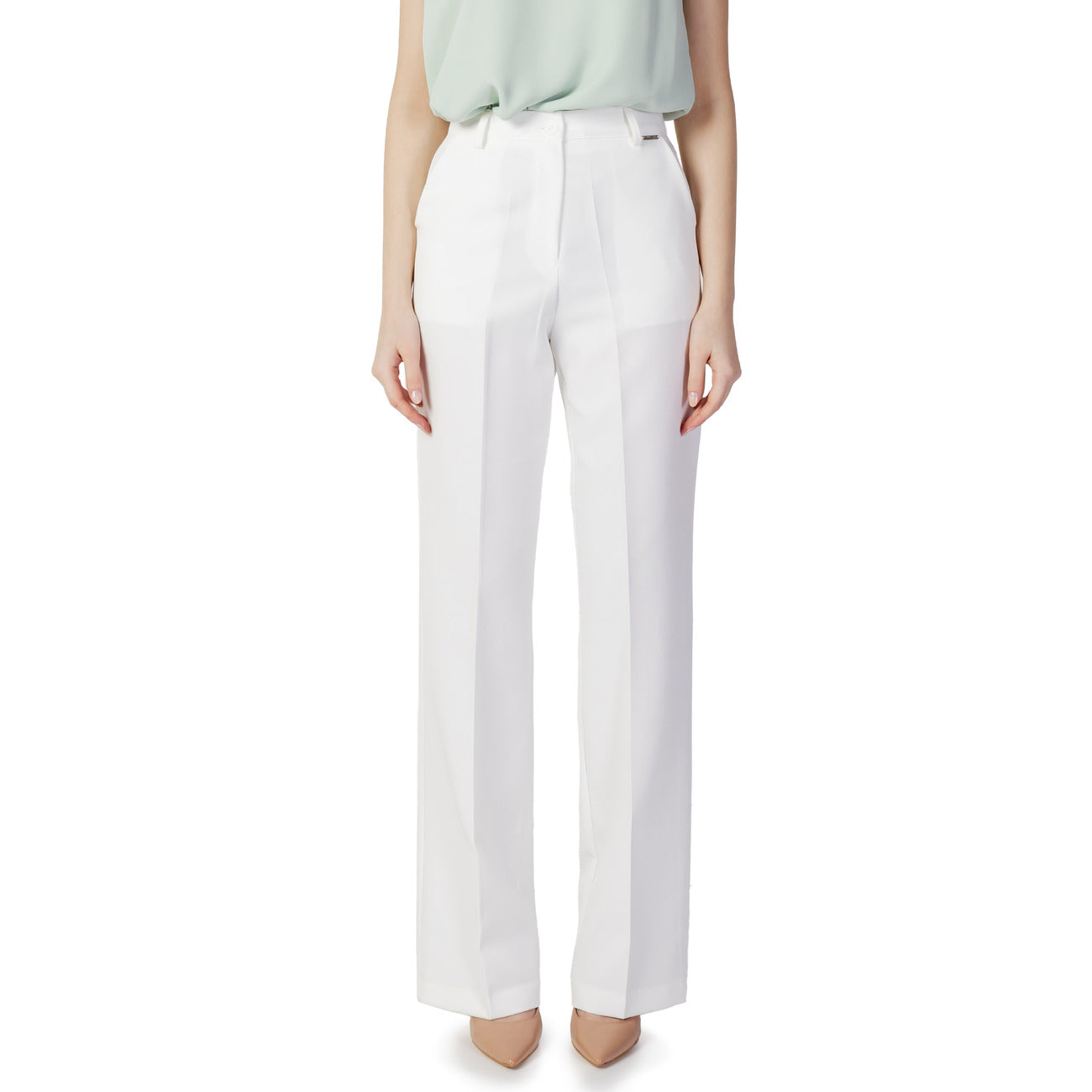350650 Hanny Deep Pantaloni Bianchi Donna