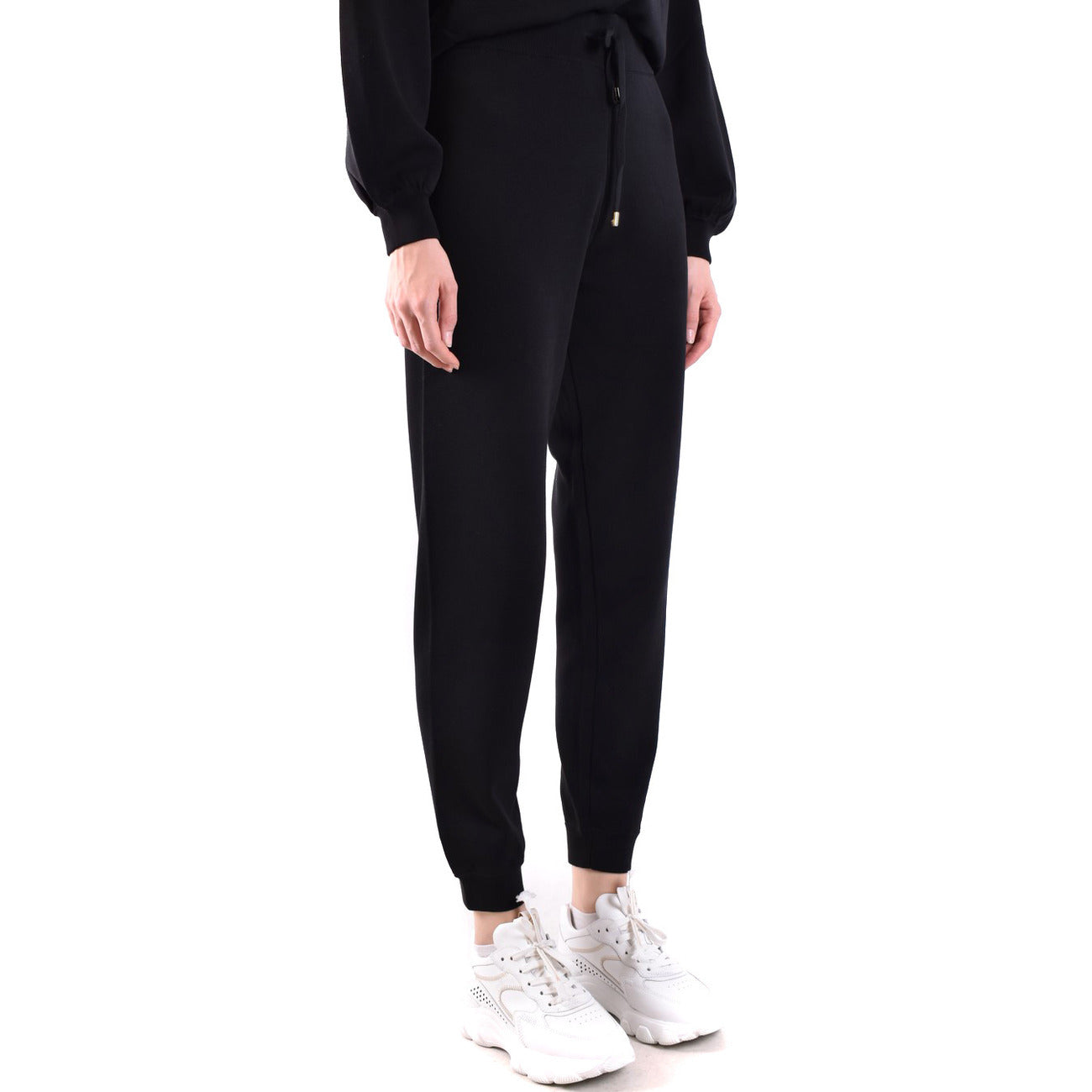 2438472 Pinko Pantaloni Neri Donna Cotone 66% Lacci