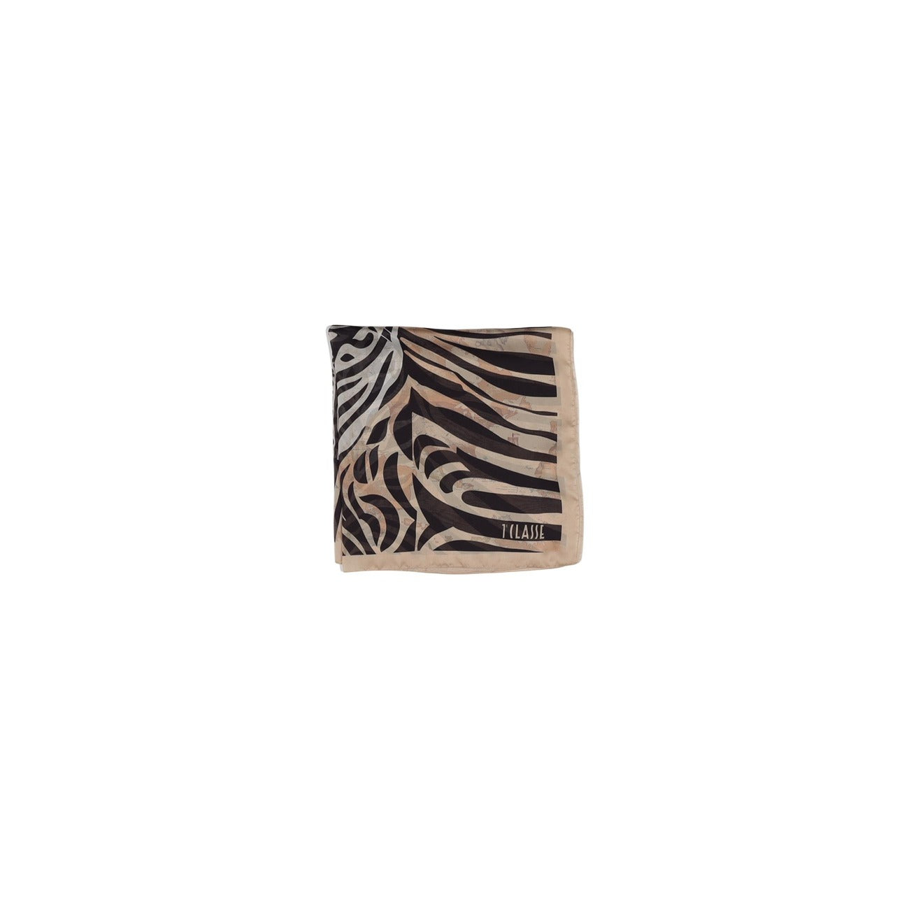 2457566 Alviero Martini Prima Classe Sciarpa Nero Stampa Donna