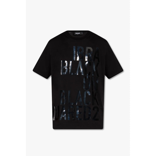 2424704 Dsquared T-Shirt Nera Stampa Uomo