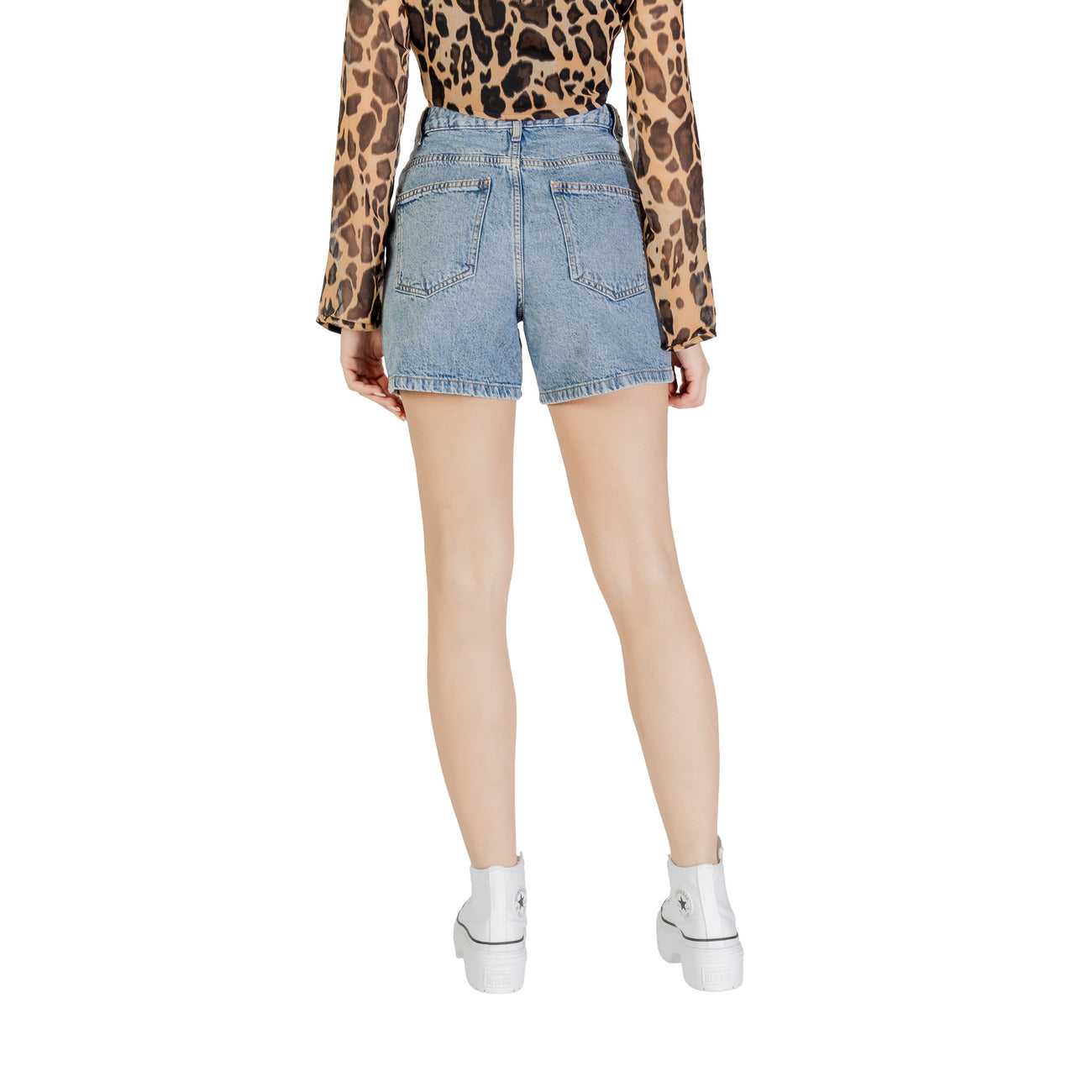 486857 Ichi Shorts Blu Donna