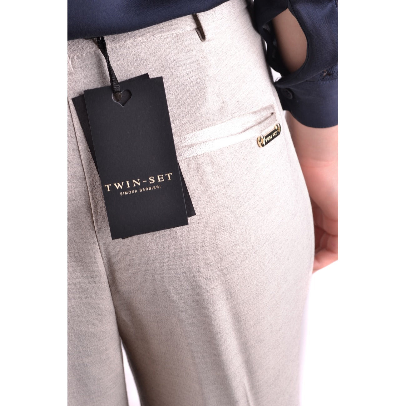487086 Twin-Set Simona Barbieri Pantaloni Grigio Donna