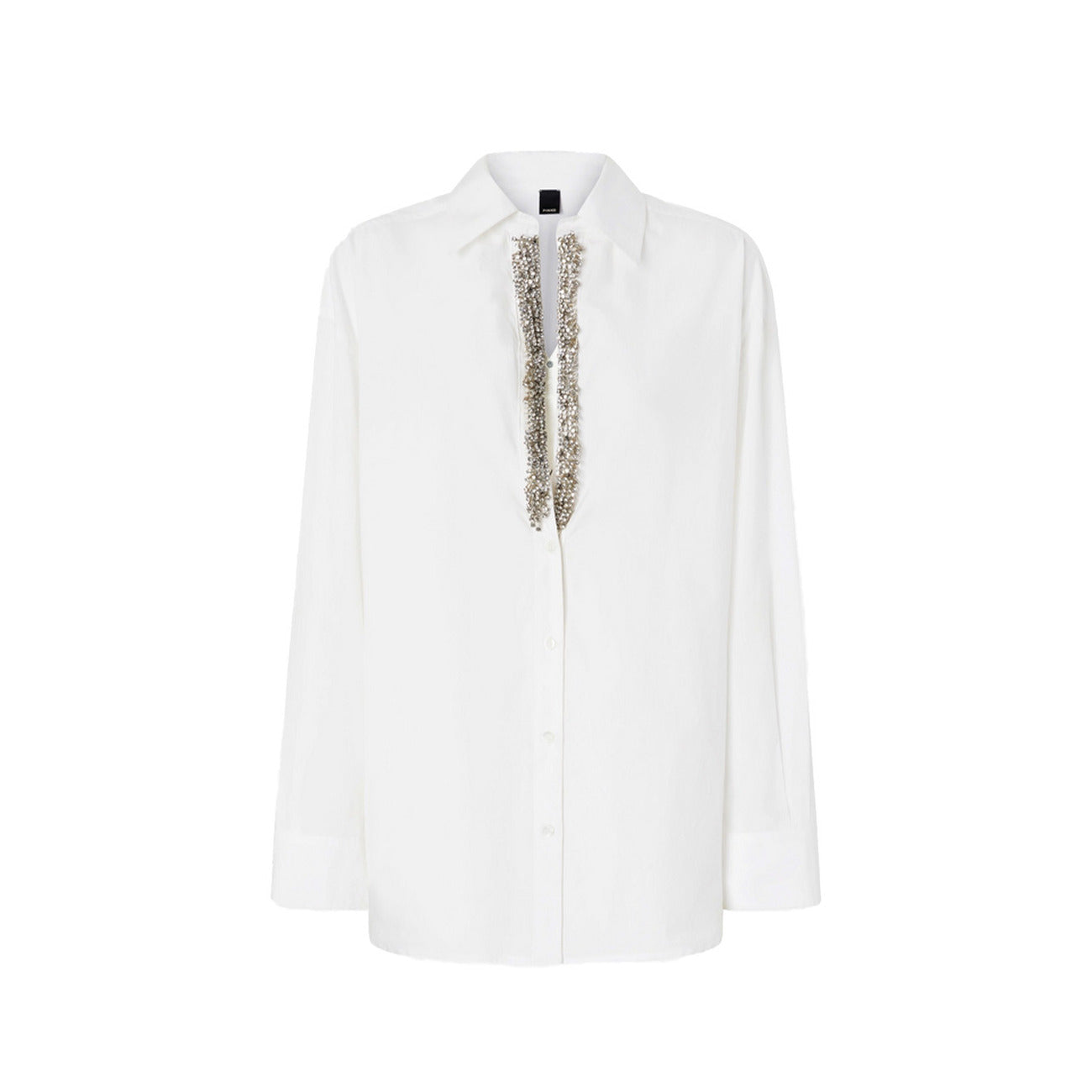 494021 Pinko Camicia Bianca Strass Donna Primavera/Estate