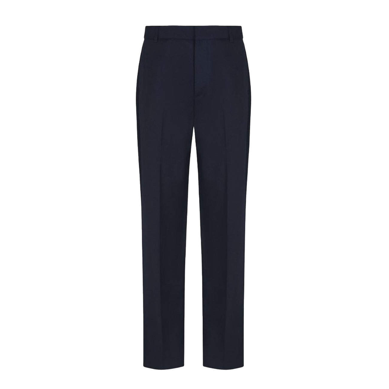 2443292 Emporio Armani Pantaloni Blu Lana Vergine Uomo