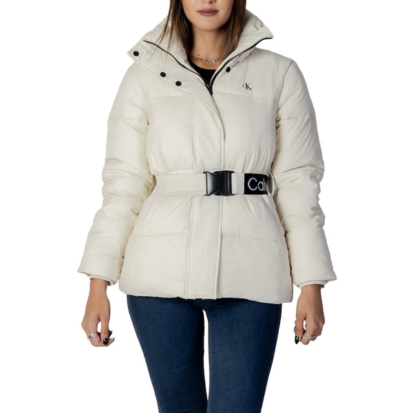Logo Belt Waisted Short Puffer Jacket J20J219828 Giubbotto Donna
