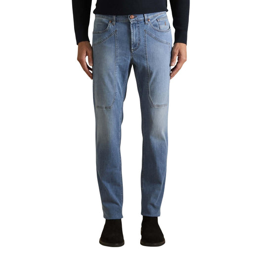2458462 Jeckerson Jeans Azzurro Cotone Organico Uomo
