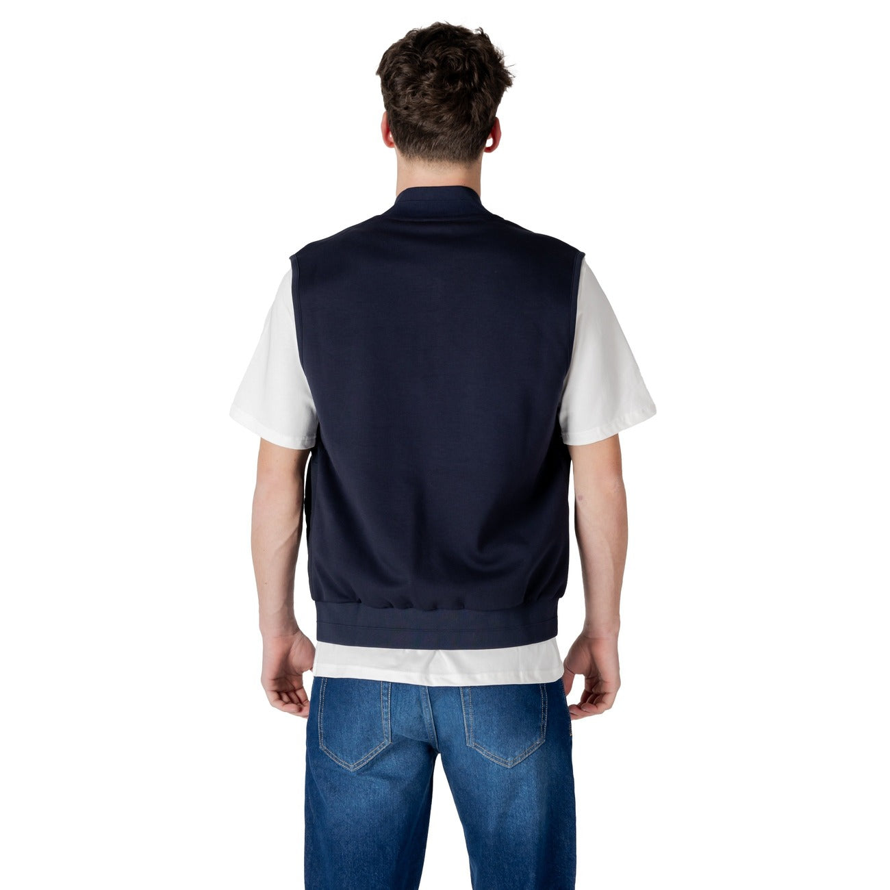 2413447 Antony Morato Gilet Blu Cotone Smanicato Uomo
