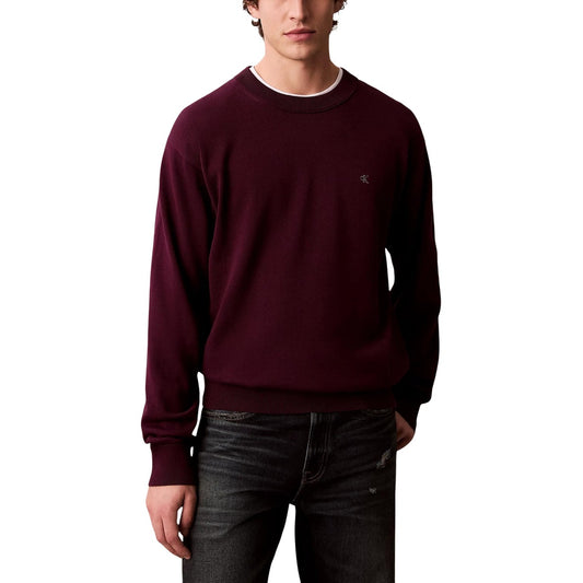 2446257 Calvin Klein Jeans Maglia Viola Cotone Uomo