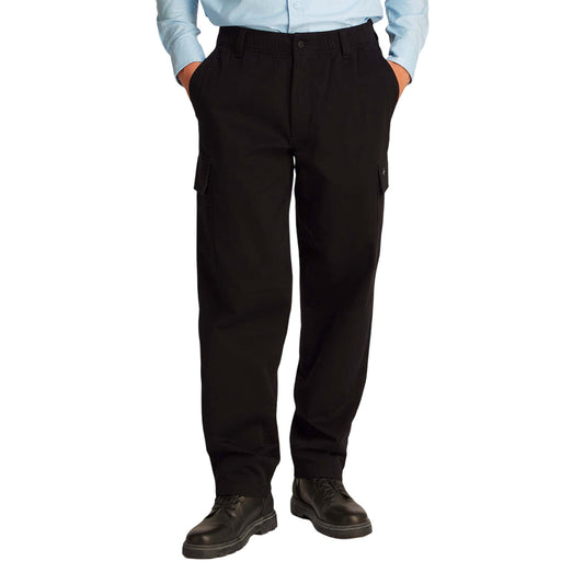 2419925 Calvin Klein Jeans Pantaloni Nero Cotone Elastan Uomo