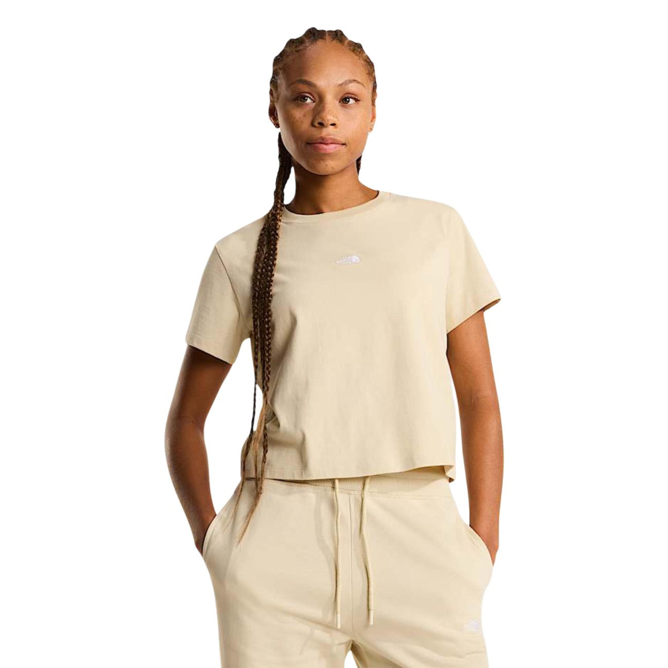 517611 The North Face T-Shirt Beige Maniche Corte Donna