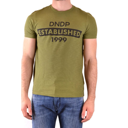 2428991 Dondup T-Shirt Verde Stampa Uomo