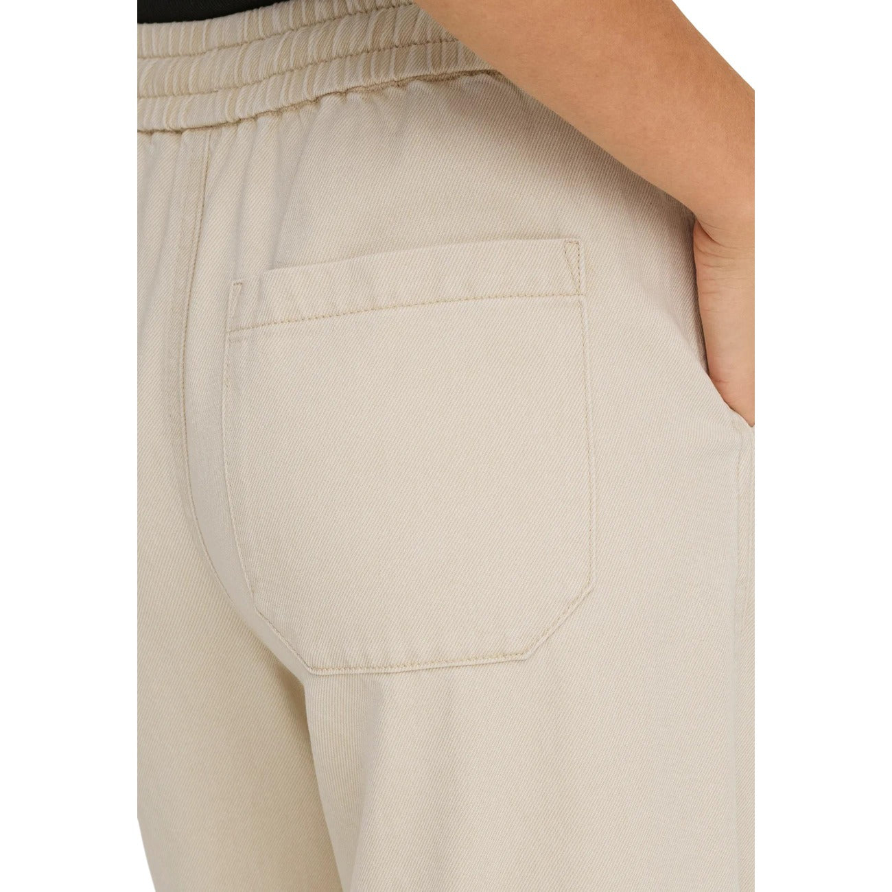 515669 Only Pantaloni Beige Cotone Lyocell Donna