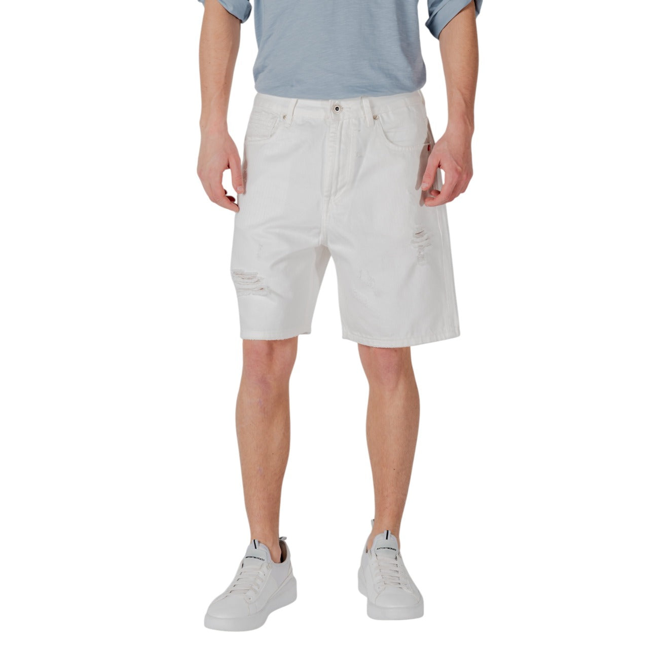 2417719 Gianni Lupo Bermuda Bianco Uomo