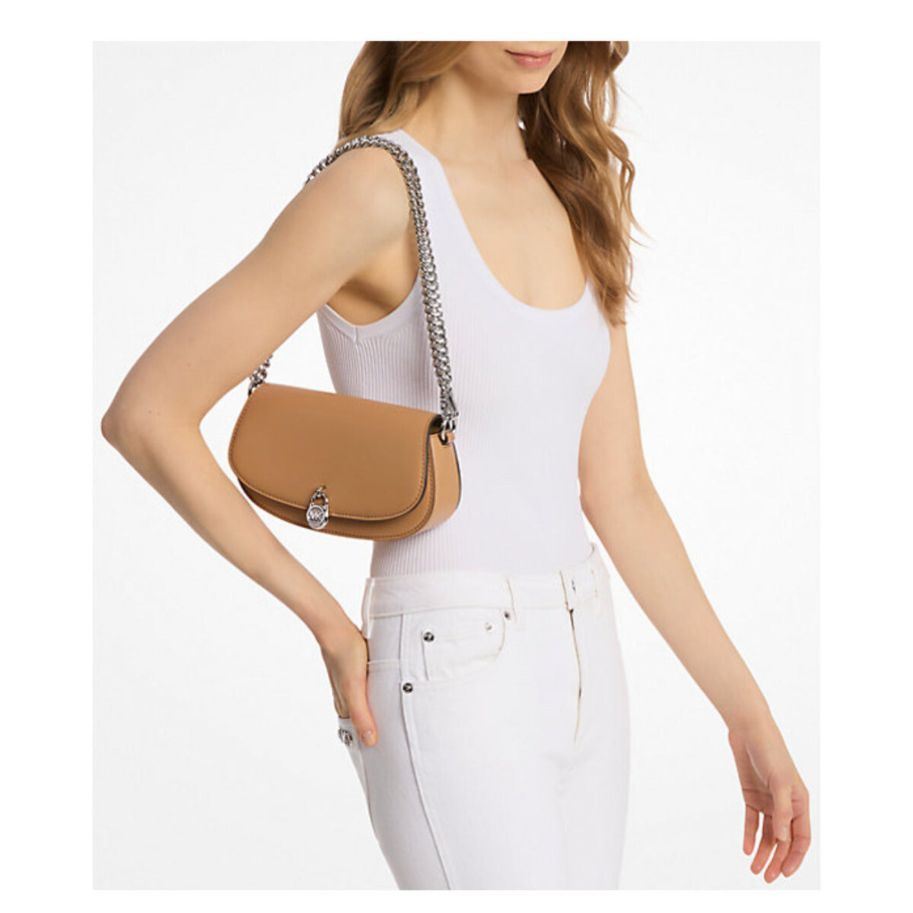 501541 Michael Kors Borsa Tracolla Cammello Donna