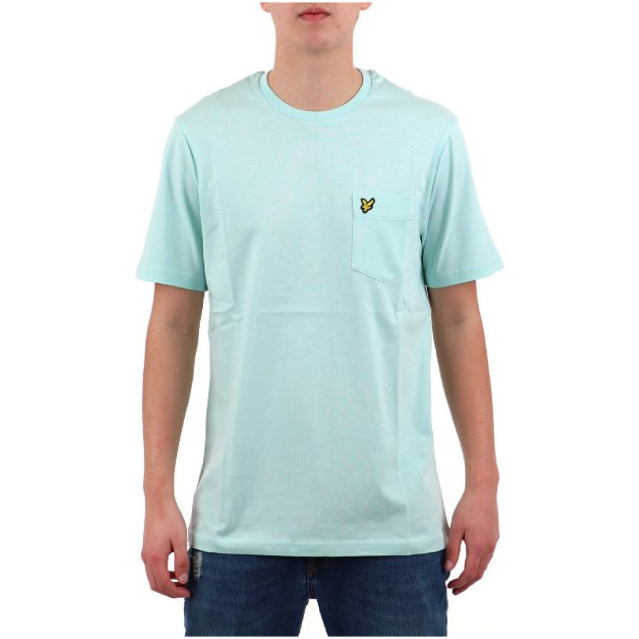 2324932 Lyle & Scott T-Shirt Verde Stampa Tasca Uomo