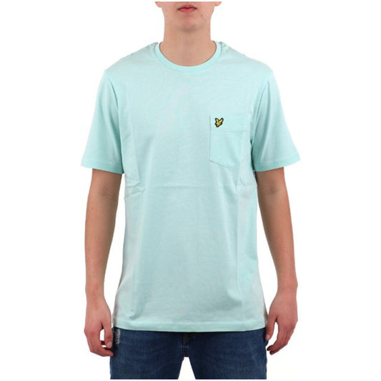 2324932 Lyle & Scott T-Shirt Verde Stampa Tasca Uomo