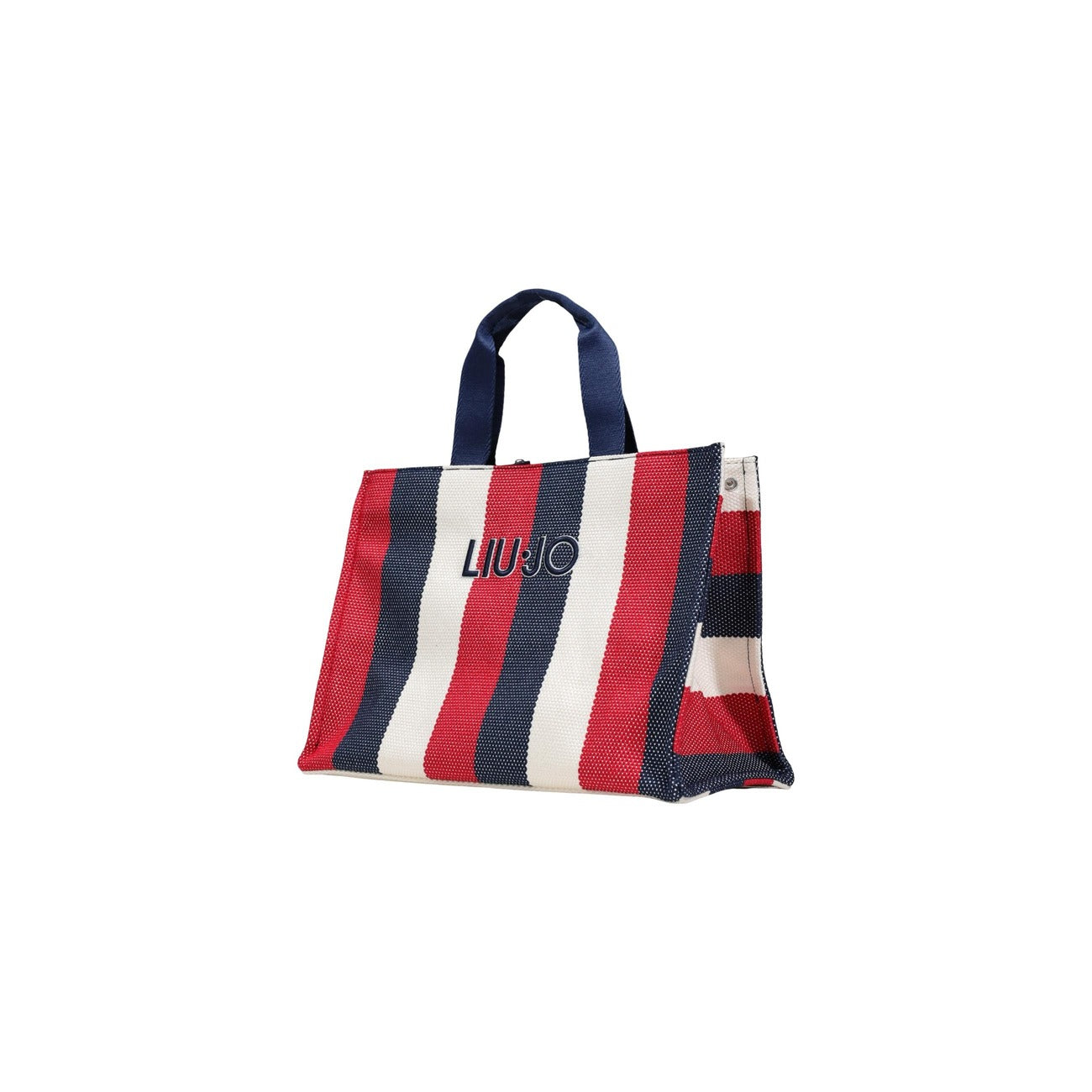 2456084 Liu Jo Borsa Blu Righe Cotone