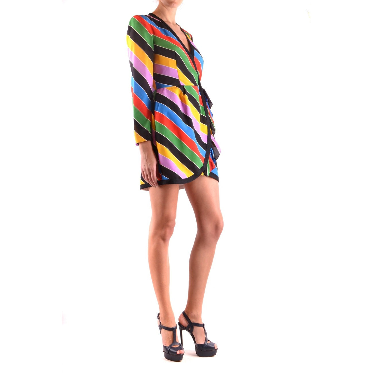 2435184 Philosophy Abito Multicolore Righe Seta Donna