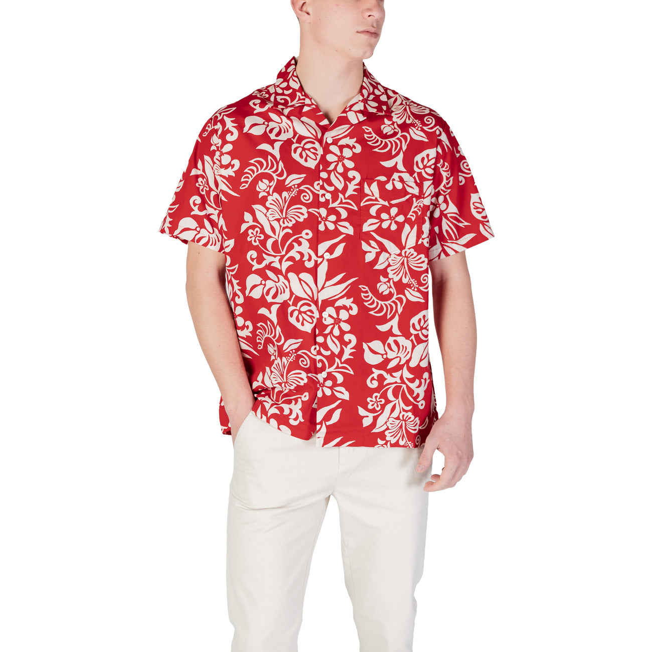 2409633 Replay Camicia Rossa Uomo