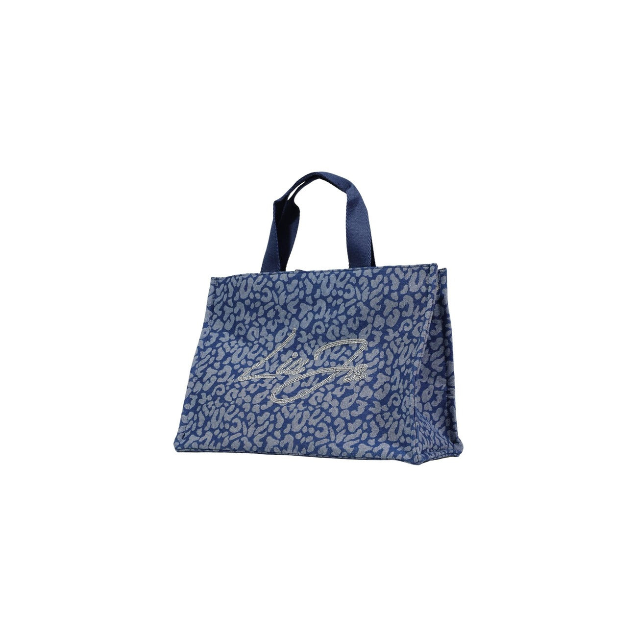 2456120 Liu Jo Borsa Blu Leopardata Cotone