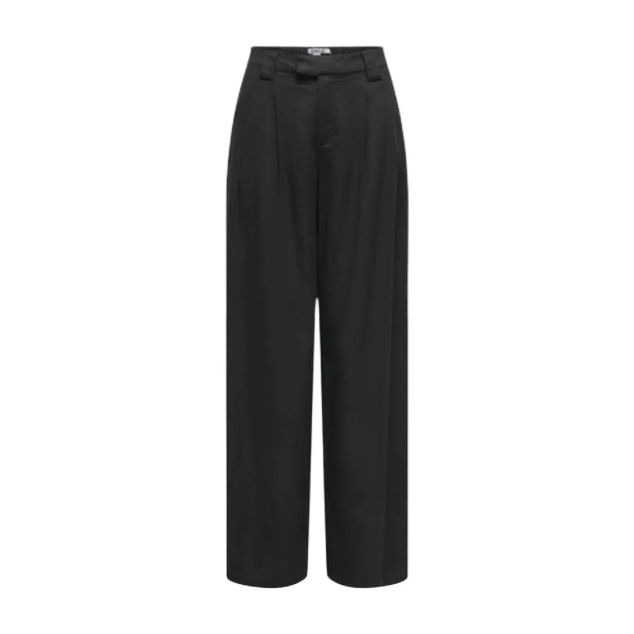 515658 Only Pantaloni Neri Lino Viscosa Donna