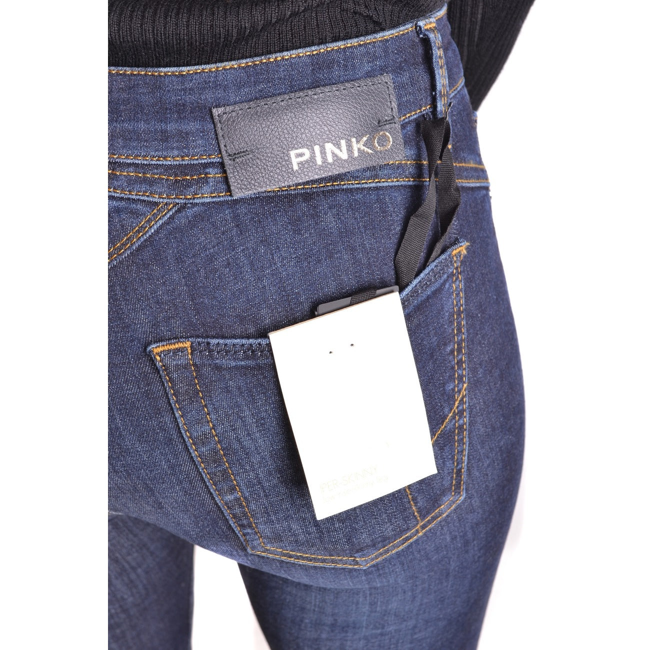 2438321 Pinko Jeans Blu Donna Cotone 90% Tasche