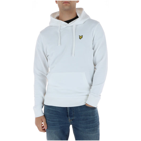 2150285 Lyle & Scott Felpa Bianca con Cappuccio Uomo