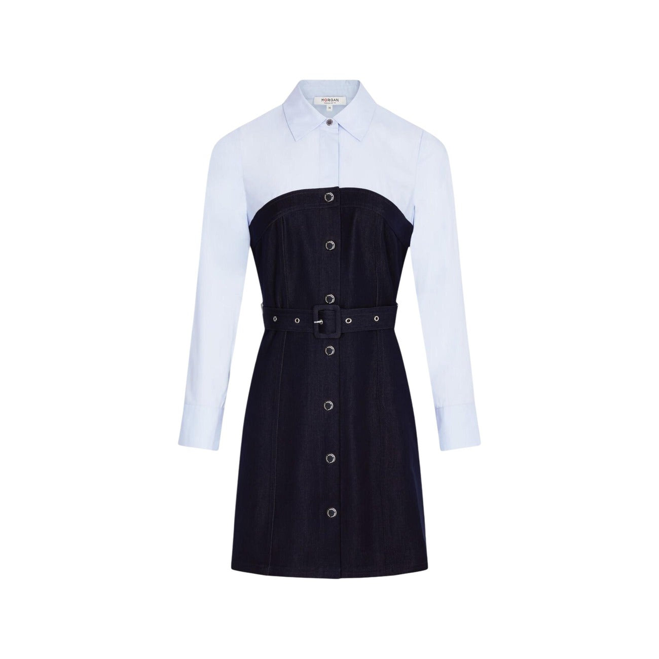 510506 Morgan De Toi Abito Blu Cintura Donna