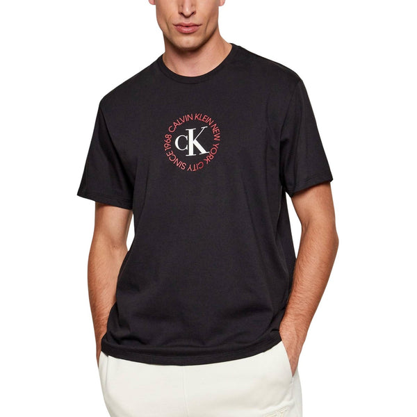 T-Shirt Nera Stampa Uomo