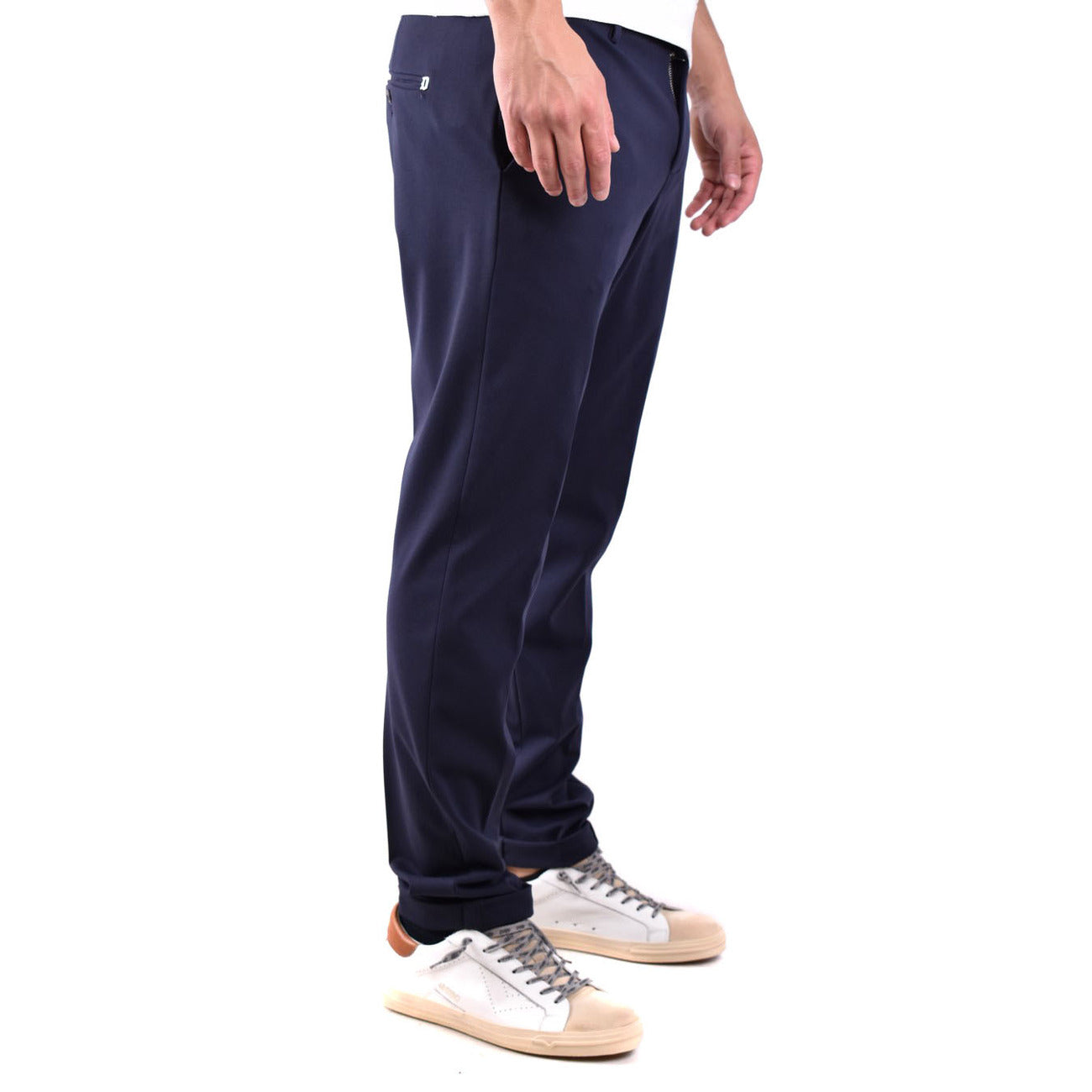 2429472 Dondup Pantaloni Blu Poliestere Poliammide Elastan Uomo
