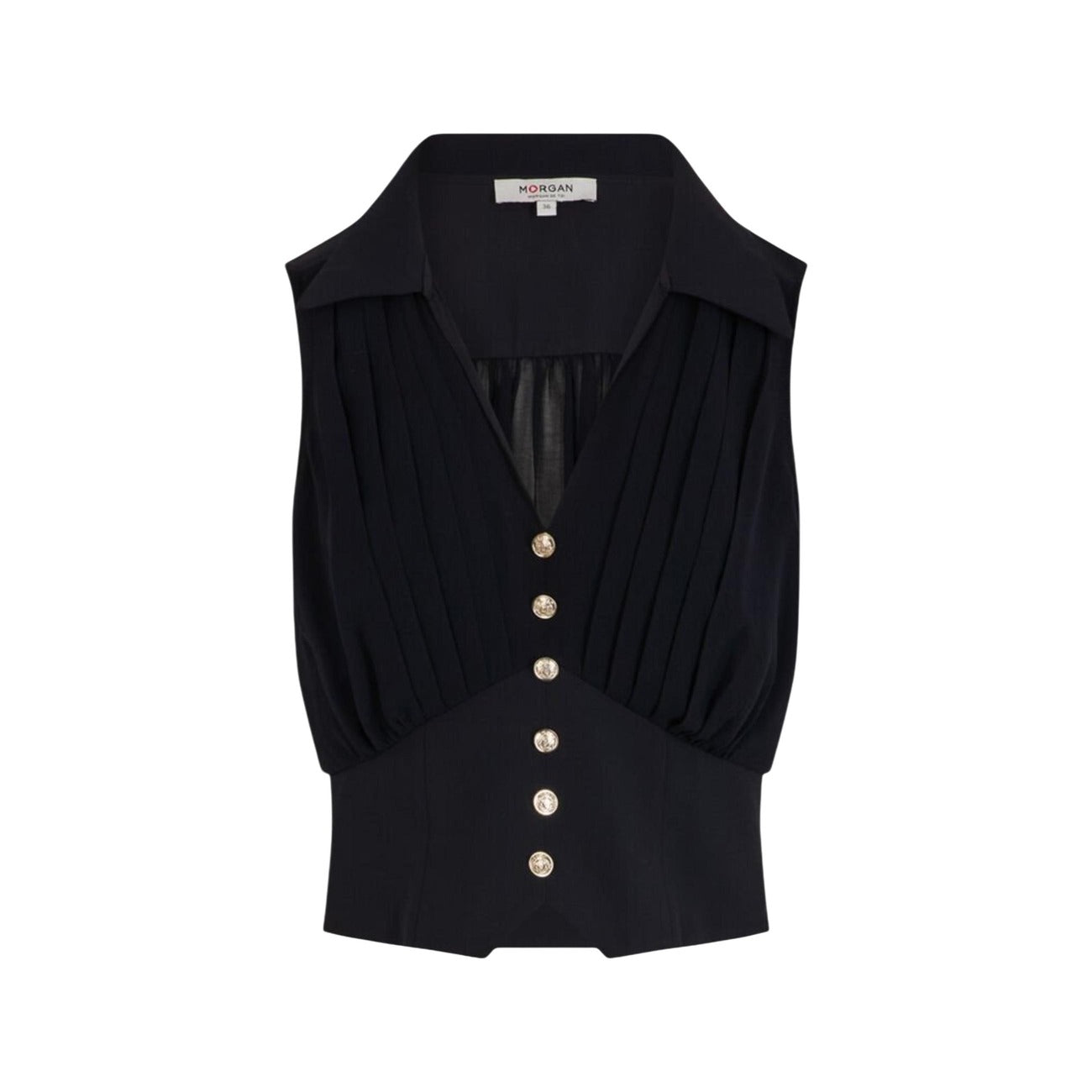 511324 Morgan De Toi Blusa Blu Smanicata Donna Primavera/Estate