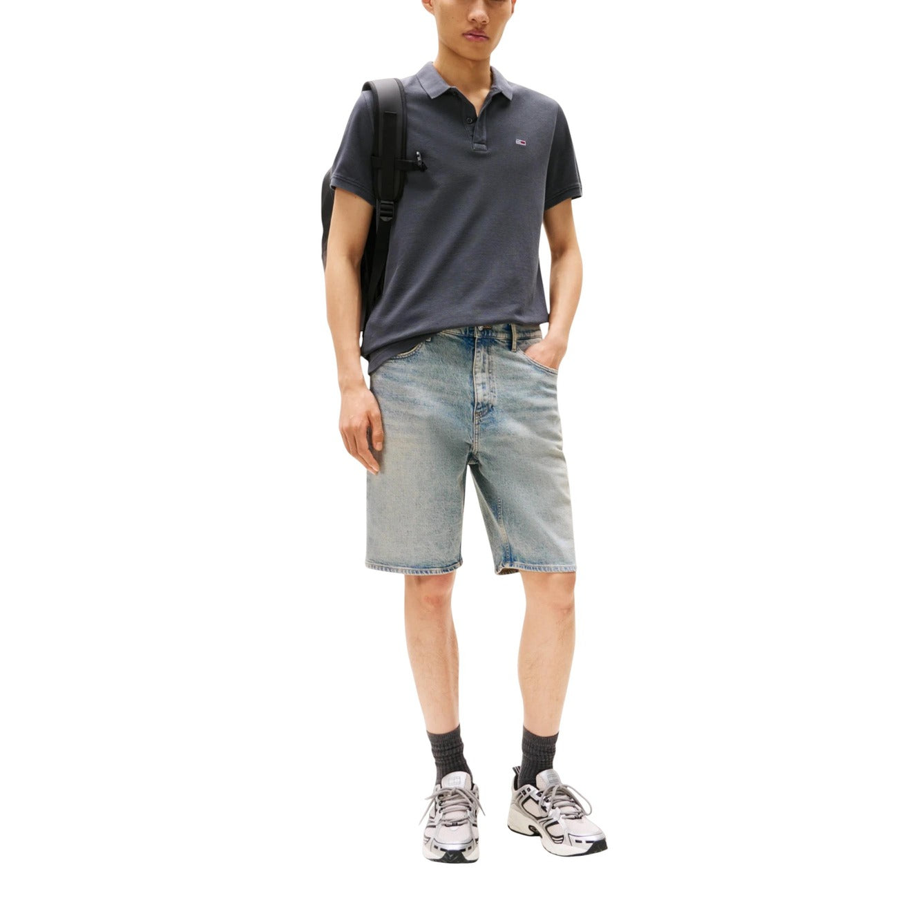 2447519 Tommy Hilfiger Jeans Polo Grigia Uomo
