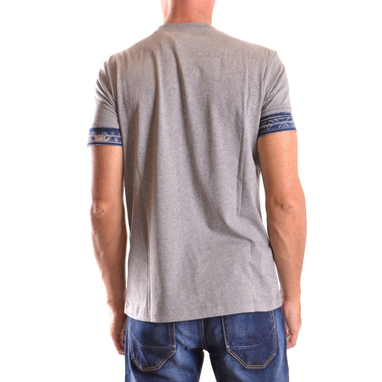 2429543 Diesel T-Shirt Grigia Stampa Uomo