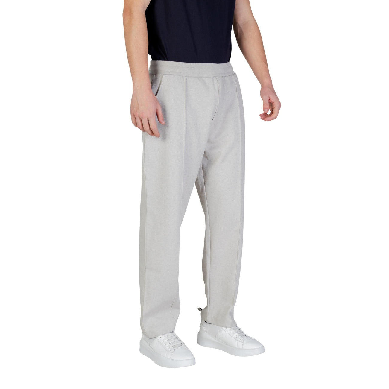 2450890 Boss Pantaloni Grigio Cotone Uomo