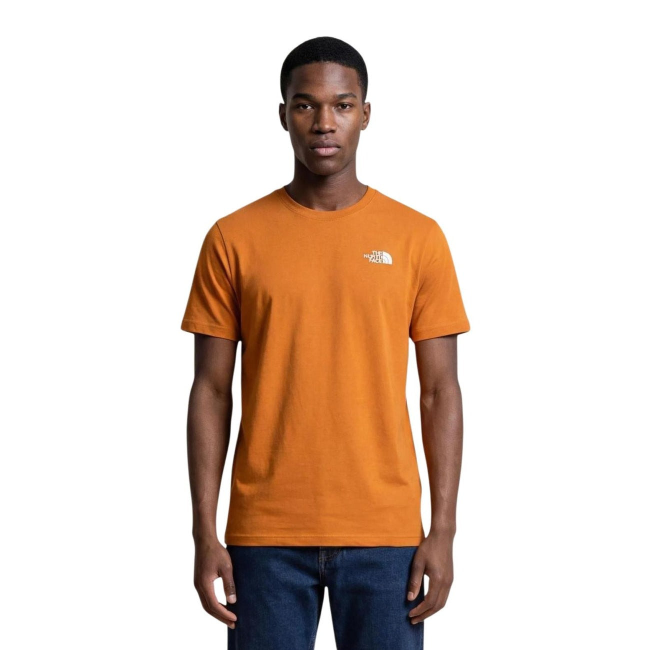 2456962 The North Face T-Shirt Arancione Stampa Uomo