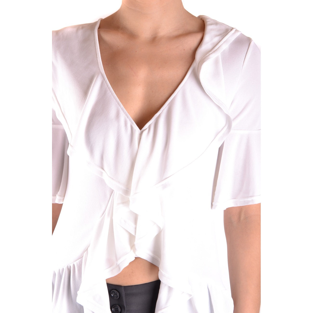 2432395 Dondup Blouse Bianca Scollo V Donna