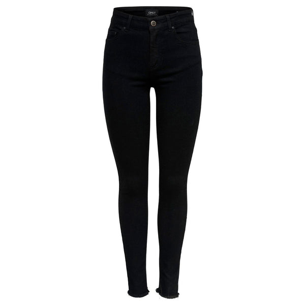 Jeans Blush High Waist Skinny Raw Ankle Black