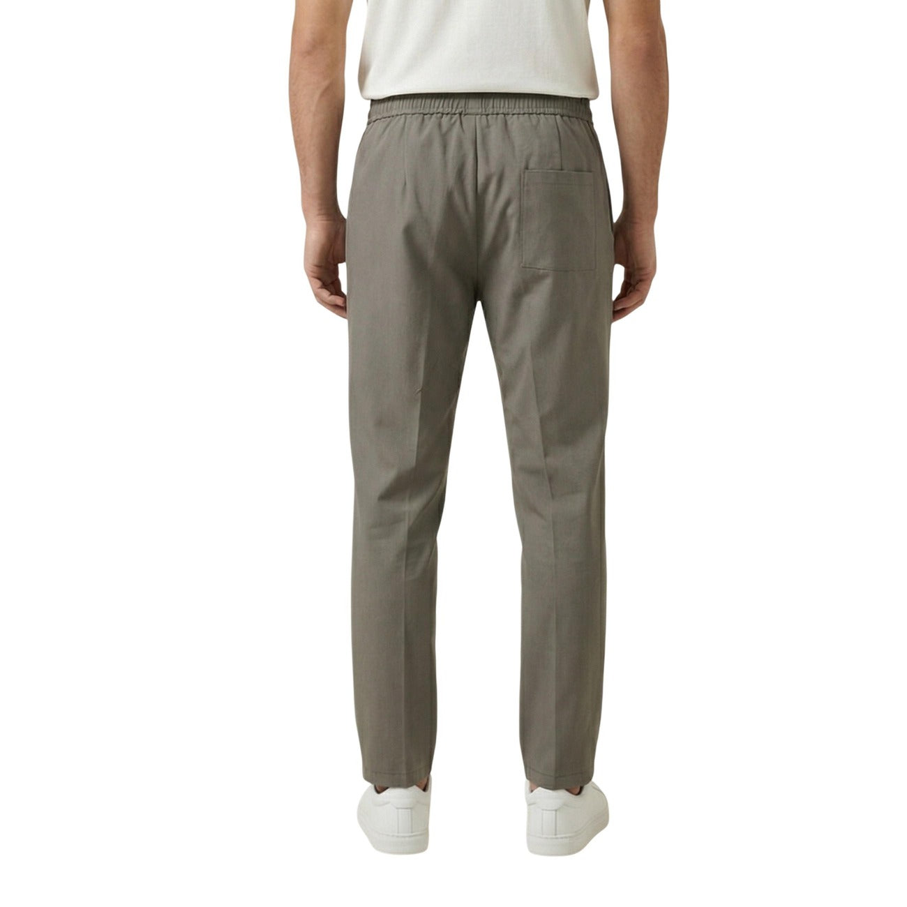 2455576 Gianni Lupo Pantaloni Verde Poliestere Uomo