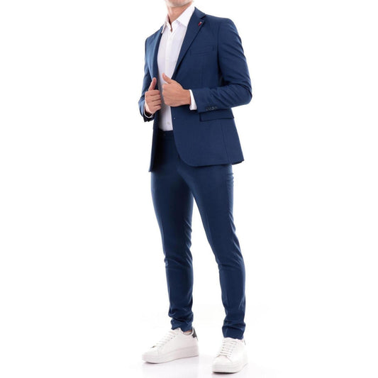 2244699 Mulish Abito Blu Monocromo Bottoni Uomo