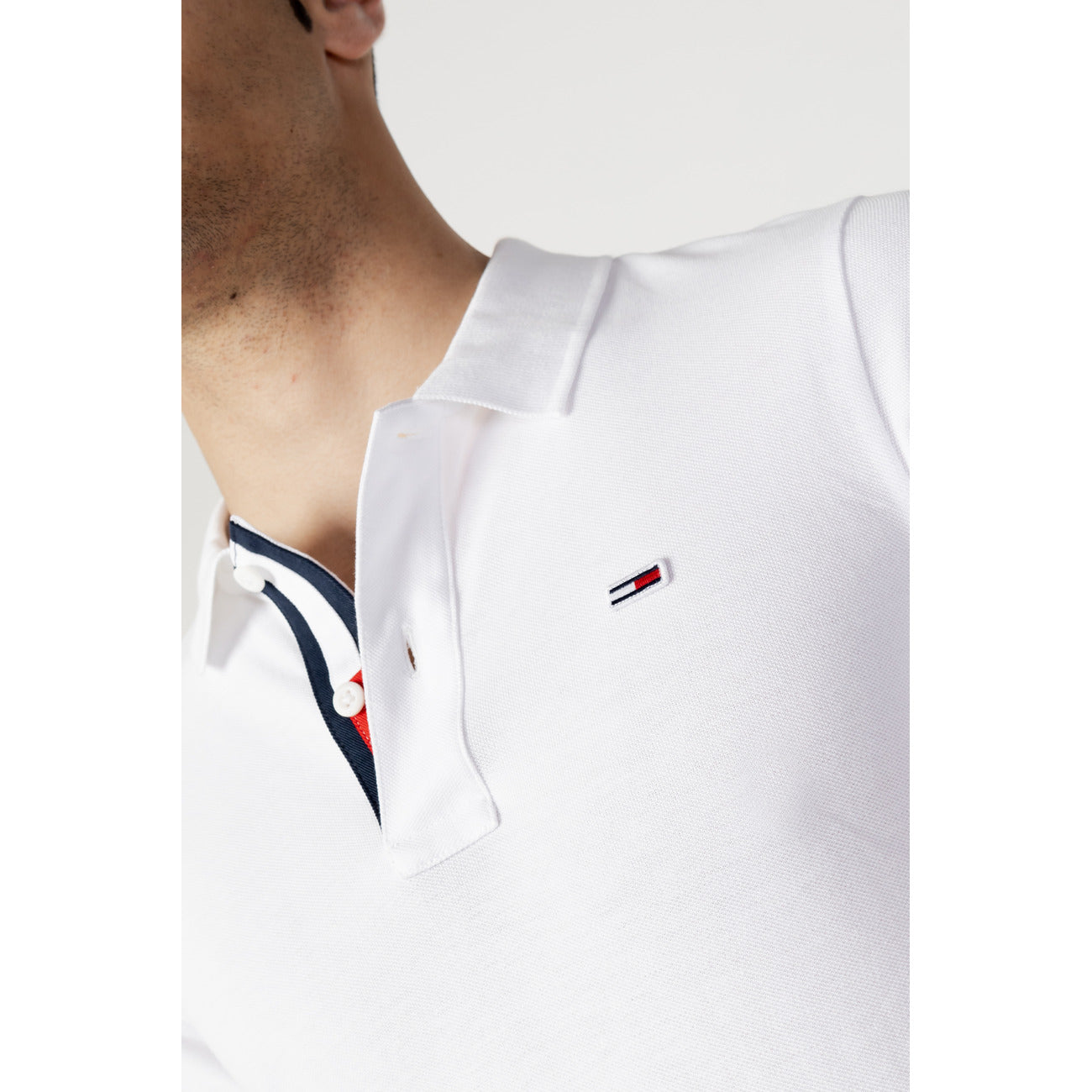 426594 Tommy Hilfiger Jeans Polo Bianco Uomo